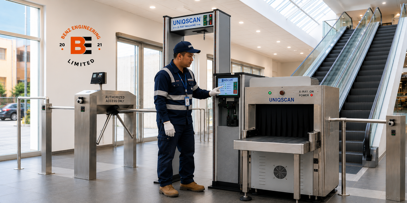 UNIQSCAN-METAL DETECTOR & LUGGAGE  X-RAY INSTALLATION