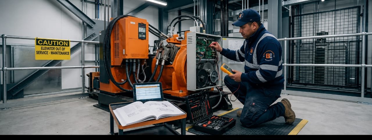 Elevator Traction Machine Diagnostic & Repair Services
